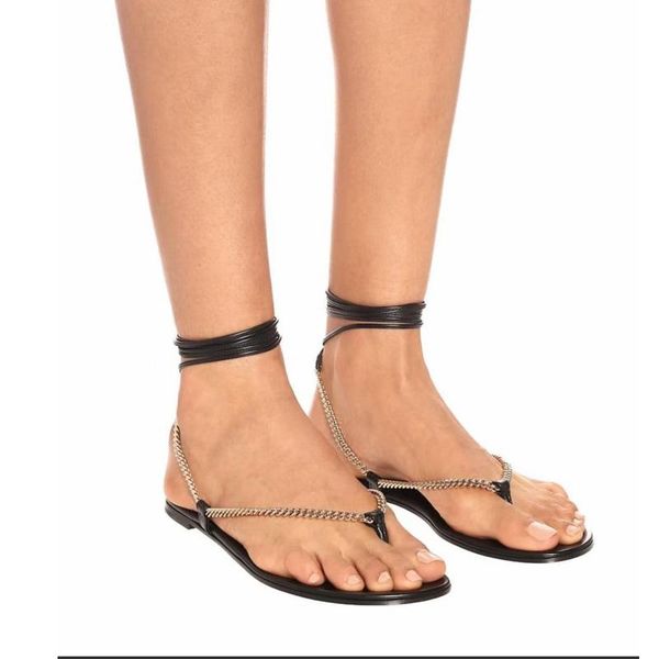 sandals 2021 summer women's fashion outdoor open toe flat shoes solid color chain plus size 43, Black
sandals 2021 summer women's fashion outdoor open toe flat shoes solid color chain plus size 43, Black