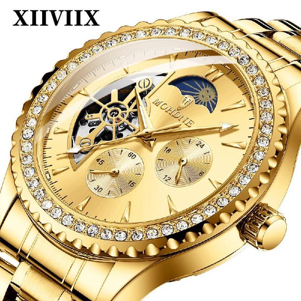 wristwatches xiiviix automatic mechanical mens watches full steel business waterproof stainless sport watch for men wristwatch, Slivery;brown
wristwatches xiiviix automatic mechanical mens watches full steel business waterproof stainless sport watch for men wristwatch, Slivery;brown