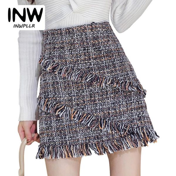 skirts 2021 women skirt autumn winter vintage plaid tassel woolen fashion high waist mini jupe femme faldas mujer, Black
skirts 2021 women skirt autumn winter vintage plaid tassel woolen fashion high waist mini jupe femme faldas mujer, Black