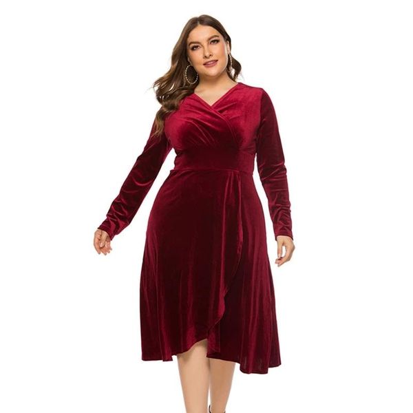 plus size dresses 5xl 2021 autumn clothing winter dress women elegant fashion casual v-neck long-sleeve gold velvet, Black
plus size dresses 5xl 2021 autumn clothing winter dress women elegant fashion casual v-neck long-sleeve gold velvet, Black