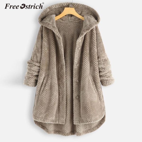 women's jackets ostrich female jacket coat fashion warm women button hooded pullover loose sweater plus size n30, Black;brown
women's jackets ostrich female jacket coat fashion warm women button hooded pullover loose sweater plus size n30, Black;brown