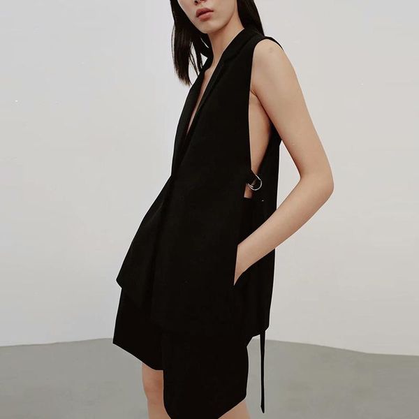 women's vests classic long waistcoat women elegant suit west spring sleeveless jackets upper garments office dame slender vest 2021, Black;white
women's vests classic long waistcoat women elegant suit west spring sleeveless jackets upper garments office dame slender vest 2021, Black;white