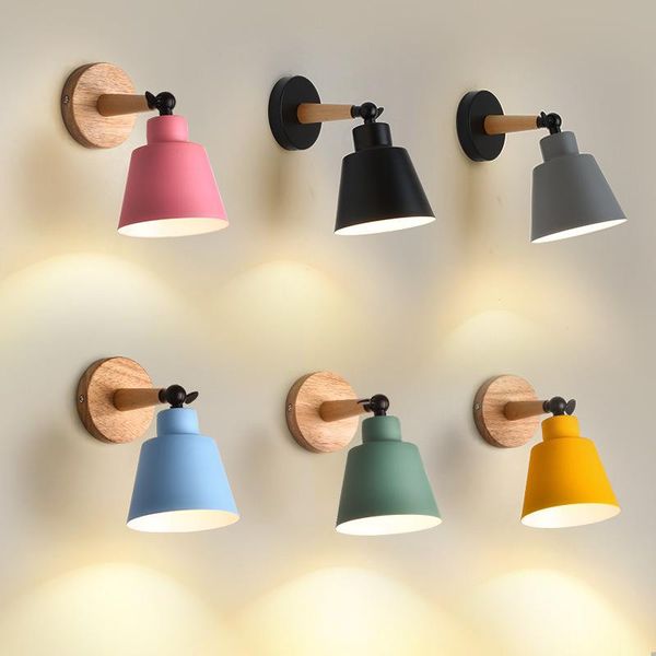 wall lamp loft crystal bedroom light lights mirror bedside lampara pared