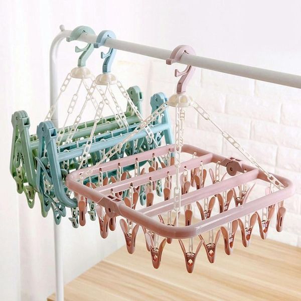 hangers & racks foldable clothes rack plastic household space-saving 32 modern minimalist children's indoor socks storage clips
hangers & racks foldable clothes rack plastic household space-saving 32 modern minimalist children's indoor socks storage clips
