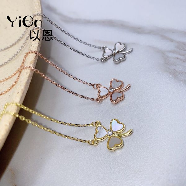 s925 sterling silver heart-shaped lucky clover petal necklace women's fritillaria diamond pendant clavicle chain
s925 sterling silver heart-shaped lucky clover petal necklace women's fritillaria diamond pendant clavicle chain