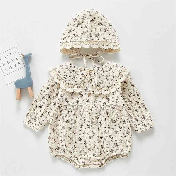 baby girl printing rompers long sleeves floral and hat spring autumn born clothes 210521, Blue
baby girl printing rompers long sleeves floral and hat spring autumn born clothes 210521, Blue