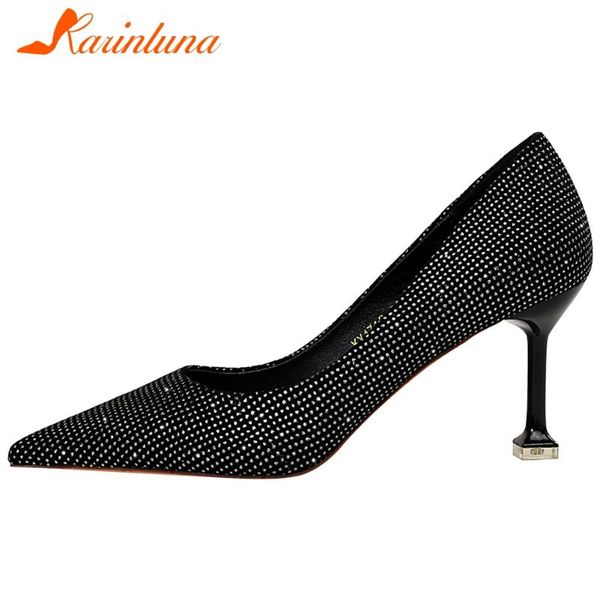 dress shoes karin brand female spring pumps casual elegant handmade women pointed toe slip on office woman, Black
dress shoes karin brand female spring pumps casual elegant handmade women pointed toe slip on office woman, Black