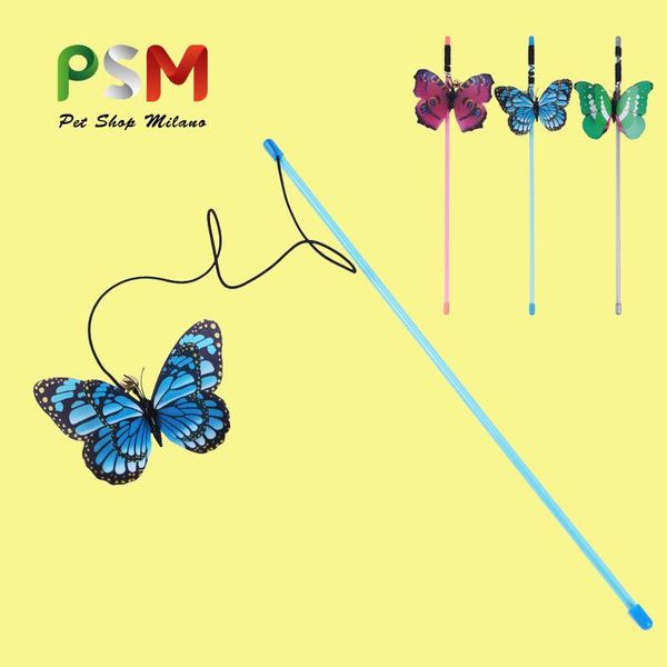 cat toys psm tease three color butterfly bell stick pet products interactive 
cat toys psm tease three color butterfly bell stick pet products interactive