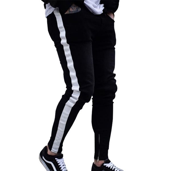 skinny jeans men hip hop stripe elastic slim fit denim pants male stretchy pencil bottoms street knee ripped holes 210716, Blue
skinny jeans men hip hop stripe elastic slim fit denim pants male stretchy pencil bottoms street knee ripped holes 210716, Blue