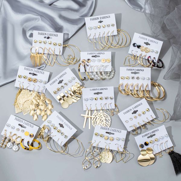 set box pearl acryl for women bohemian fashion jewelry 2021 geometric kolczyki hood earrings, Golden
set box pearl acryl for women bohemian fashion jewelry 2021 geometric kolczyki hood earrings, Golden