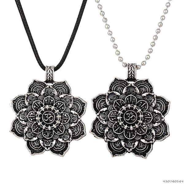 pendant necklaces om lotus mandala necklace tibetan buddhist protection meditation jewelry wholesales, Silver
pendant necklaces om lotus mandala necklace tibetan buddhist protection meditation jewelry wholesales, Silver