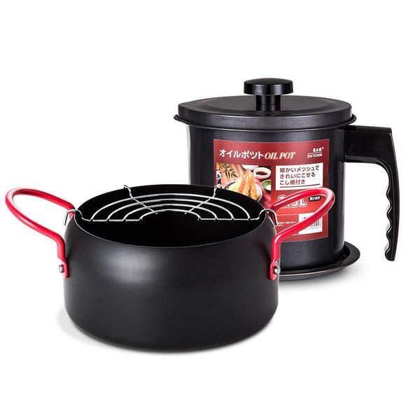 pans creative japanese tempura fryer & oil container fried kitchenware set multi-size household frying pan pot cooking tools
pans creative japanese tempura fryer & oil container fried kitchenware set multi-size household frying pan pot cooking tools