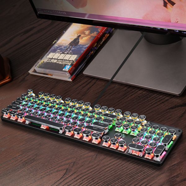 keyboard meishang e hjk900 punk mechanical 104 key metal backlight computer wired green axis office 55
keyboard meishang e hjk900 punk mechanical 104 key metal backlight computer wired green axis office 55