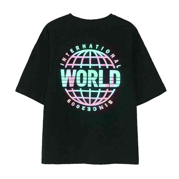 iefb / men's wear summer black t-shirt for male korean reflective printed loose short-sleeved cotton big size y2230 210524, White;black
iefb / men's wear summer black t-shirt for male korean reflective printed loose short-sleeved cotton big size y2230 210524, White;black