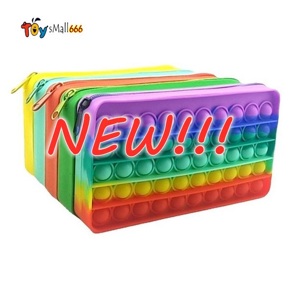 silicone rainbow push bubble pencil bag pen case fidget toy simple dimple finger toys decompression school pouches
silicone rainbow push bubble pencil bag pen case fidget toy simple dimple finger toys decompression school pouches