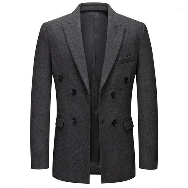men's suits & blazers autumn winter men wool blazer jacket fashion double breasted suit jackets casual slim fit woolen coat, White;black
men's suits & blazers autumn winter men wool blazer jacket fashion double breasted suit jackets casual slim fit woolen coat, White;black