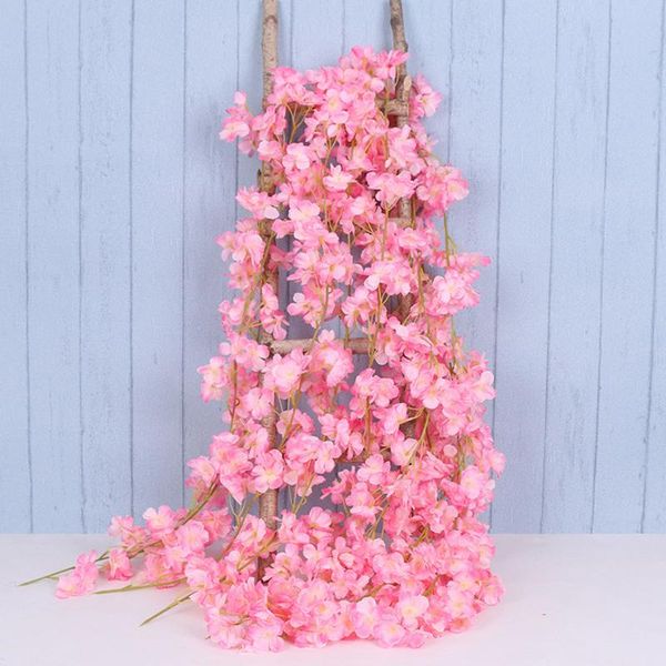 hanging artificial cherry blossoms vine, pastoral style simulation flower rattan for indoor outdoor decorative flowers & wreaths
hanging artificial cherry blossoms vine, pastoral style simulation flower rattan for indoor outdoor decorative flowers & wreaths