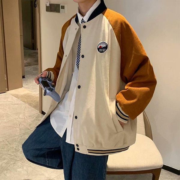 men's jackets retro baseball jacket male corduroy spring and autumn handsome ins couple loose tide brand american, Black;brown
men's jackets retro baseball jacket male corduroy spring and autumn handsome ins couple loose tide brand american, Black;brown