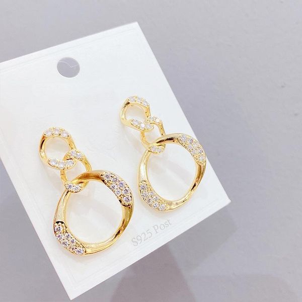 stud exquisite cz 14k gold plated geometric earrings unique delicate long, Golden;silver
stud exquisite cz 14k gold plated geometric earrings unique delicate long, Golden;silver