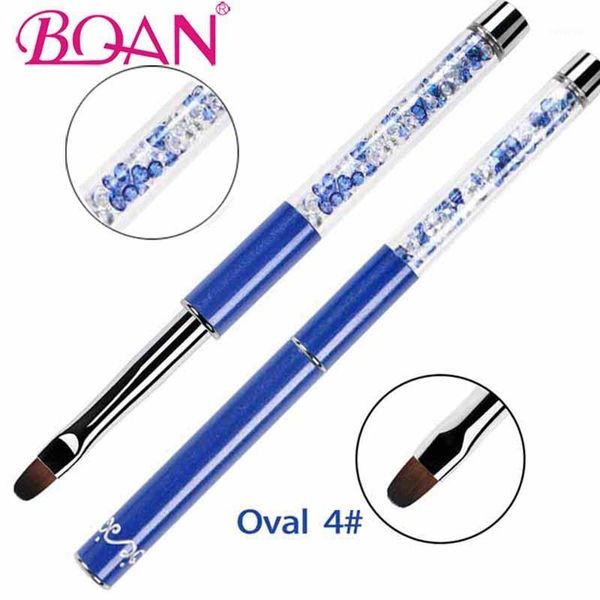 #4#6#8 oval nail brush blue rod rhinestone handle uv gel polish brushes art design diy extension tools1, Yellow
#4#6#8 oval nail brush blue rod rhinestone handle uv gel polish brushes art design diy extension tools1, Yellow