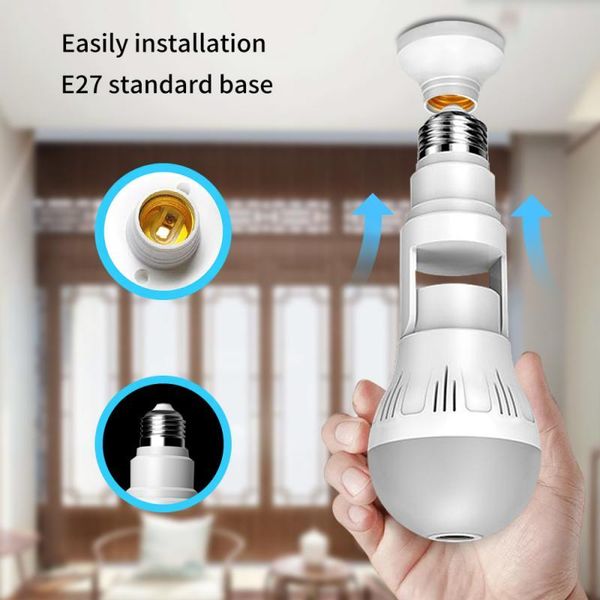 mini cameras 360° panoramic 1080p hd wifi ip camera e27 light bulb home security video surveillance wireless fisheye network
mini cameras 360° panoramic 1080p hd wifi ip camera e27 light bulb home security video surveillance wireless fisheye network