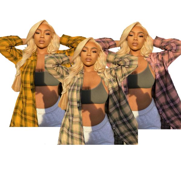 2021 women's lapel long sleeve shirt designer spring and autumn coat classic plaid printing loose shirts s-xxl, White
2021 women's lapel long sleeve shirt designer spring and autumn coat classic plaid printing loose shirts s-xxl, White