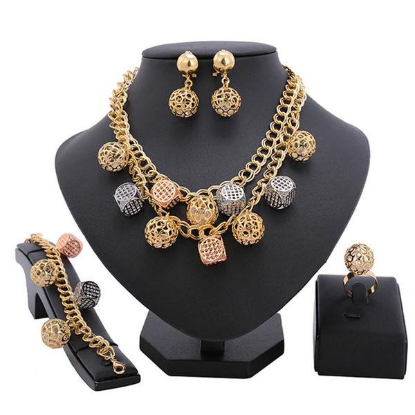 earrings & necklace right noble gold colorful designer jewelry set nigerian woman wedding ring bracelet wholesale, Silver
earrings & necklace right noble gold colorful designer jewelry set nigerian woman wedding ring bracelet wholesale, Silver