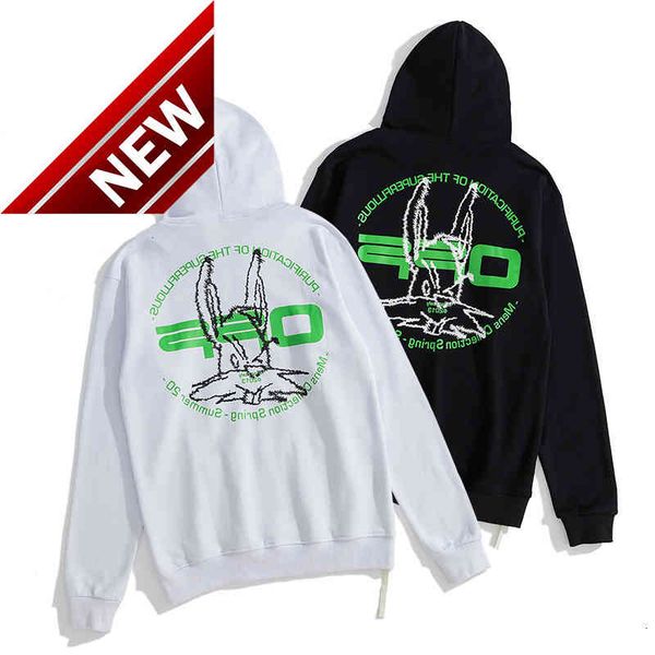 new off autumn 2021 winter co branded bugs bunny print hoodie for men and women, Black
new off autumn 2021 winter co branded bugs bunny print hoodie for men and women, Black