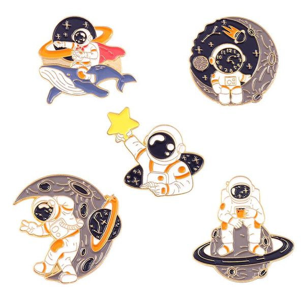 pins, brooches astronaut enamel pins badge star moon galaxy space for universe planets lover lapel pin jewelry gifts wholesale, Gray
pins, brooches astronaut enamel pins badge star moon galaxy space for universe planets lover lapel pin jewelry gifts wholesale, Gray