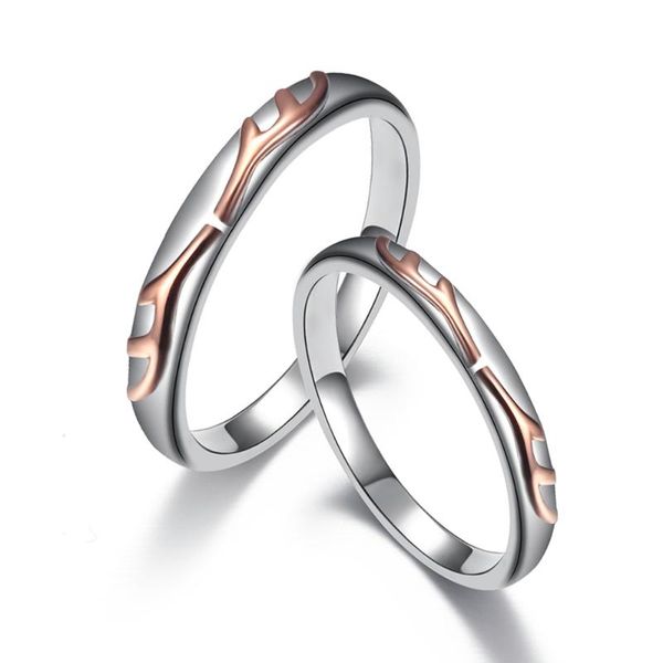 wedding rings couple for women stainless steel antlers fashion men jewelry female lover cute unique love token birthday present, Slivery;golden
wedding rings couple for women stainless steel antlers fashion men jewelry female lover cute unique love token birthday present, Slivery;golden