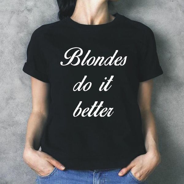 women tshirt summer harajuku shirt blonde do it better letter print short sleeve casual tee femme funny women's t-shirt, White
women tshirt summer harajuku shirt blonde do it better letter print short sleeve casual tee femme funny women's t-shirt, White