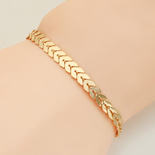 link, chain trendy bracelet women fishbone airplane shape bracelets femme gold flat jewelry gift drop, Black
link, chain trendy bracelet women fishbone airplane shape bracelets femme gold flat jewelry gift drop, Black