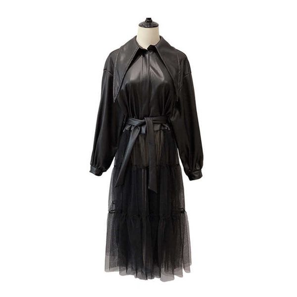 perhaps u women pu faux leather patchwork mesh jacket handsome black long sleeves sash solid zipper thin section c0497 210529
perhaps u women pu faux leather patchwork mesh jacket handsome black long sleeves sash solid zipper thin section c0497 210529