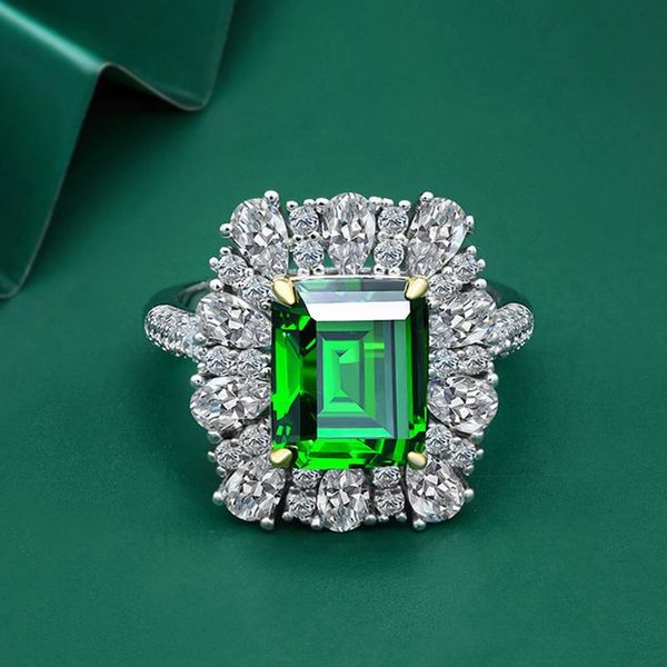 cluster rings oevas 100% 925 sterling silver created moissanite emerald gemstone diamonds wedding engagement ring fine jewelry wholesale, Golden;silver
cluster rings oevas 100% 925 sterling silver created moissanite emerald gemstone diamonds wedding engagement ring fine jewelry wholesale, Golden;silver