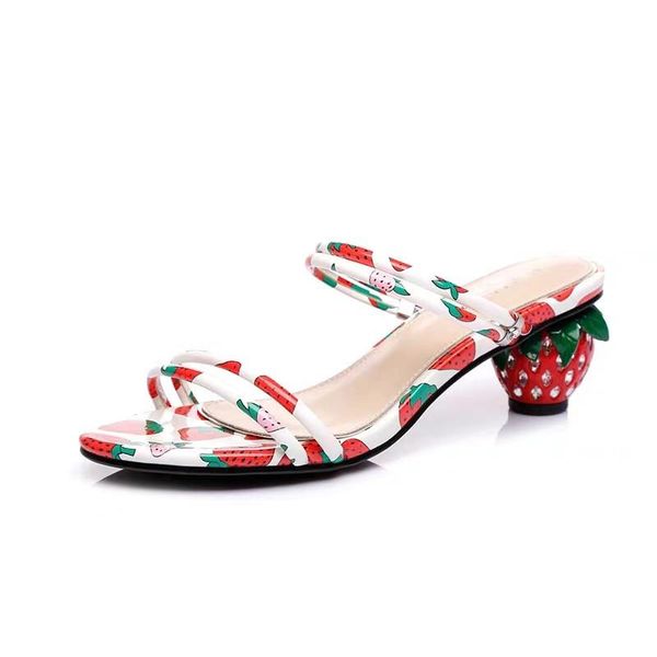 sandals women summer strawberry high heels pumps fashion slip on slippers outdoor shoes casual breathable flip flops lady, Black
sandals women summer strawberry high heels pumps fashion slip on slippers outdoor shoes casual breathable flip flops lady, Black