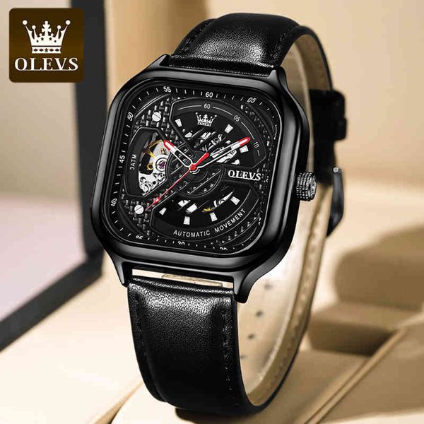 watch square 2021 waterproof olevs luxury men mechanical automatic casual fashion leather sports 6634, Slivery;brown
watch square 2021 waterproof olevs luxury men mechanical automatic casual fashion leather sports 6634, Slivery;brown