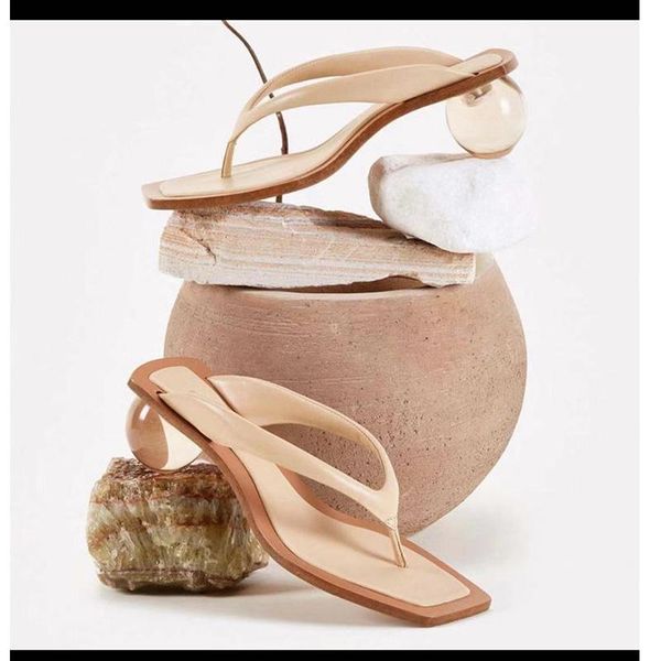slippers summer flip flops clear transparent med heel slides fashion round ball slipper brand sandals for party shoes women, Black
slippers summer flip flops clear transparent med heel slides fashion round ball slipper brand sandals for party shoes women, Black