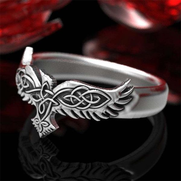 cluster rings nordic celtic crow flying ring take off couple gothic irish wedding jewelry hand, Golden;silver
cluster rings nordic celtic crow flying ring take off couple gothic irish wedding jewelry hand, Golden;silver