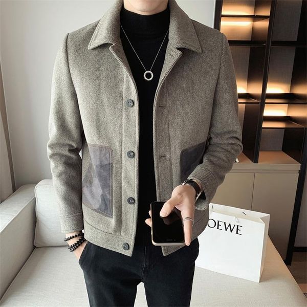 men's jackets mens high-end business jacket fashion autumn winter men cotton cloth overcoat male casual stitching pocket outwear, Black;brown
men's jackets mens high-end business jacket fashion autumn winter men cotton cloth overcoat male casual stitching pocket outwear, Black;brown