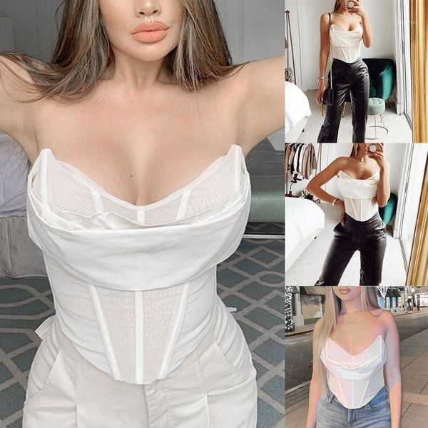 white corset crop women club party short tube clothing lady tank bustiers & corsets, Black;white
white corset crop women club party short tube clothing lady tank bustiers & corsets, Black;white