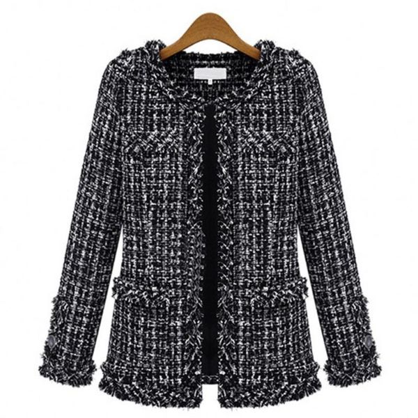 women's wool & blends kywommnz 2021 autumn winter women coat black and white, plaid, tweed, large size, thin, woolen cloth, e2470
women's wool & blends kywommnz 2021 autumn winter women coat black and white, plaid, tweed, large size, thin, woolen cloth, e2470