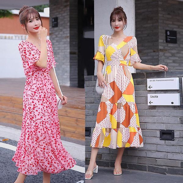 casual dresses robe longue en mousseline de soie, 5 couleurs, motif floral, élégante, vintage, soirée coréenne, style boho, vêtements, Black;gray
casual dresses robe longue en mousseline de soie, 5 couleurs, motif floral, élégante, vintage, soirée coréenne, style boho, vêtements, Black;gray