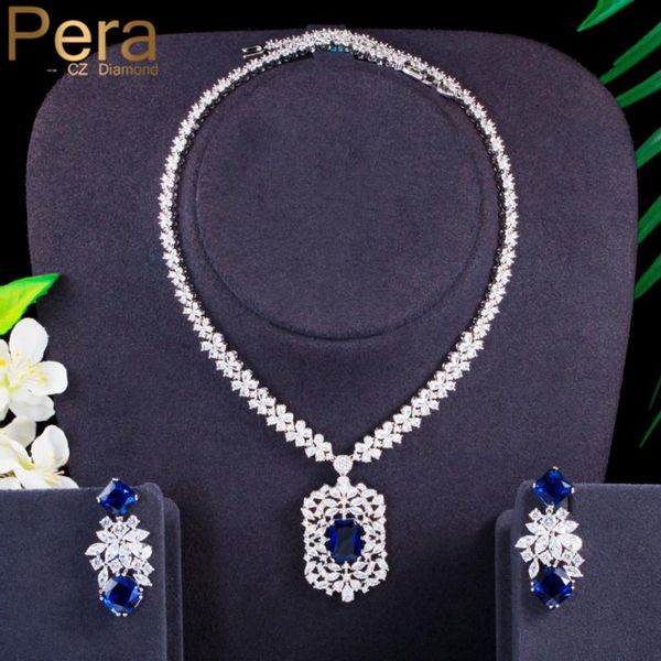earrings & necklace pera luxury royal blue cubic zirconia bridal wedding big square pendant costume jewelry sets for women j401, Silver
earrings & necklace pera luxury royal blue cubic zirconia bridal wedding big square pendant costume jewelry sets for women j401, Silver