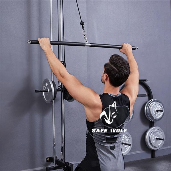 accessories lenght 110cm lat pull down bar pully cable attachments biceps triceps back blaster detachable resistance bands straight 
accessories lenght 110cm lat pull down bar pully cable attachments biceps triceps back blaster detachable resistance bands straight