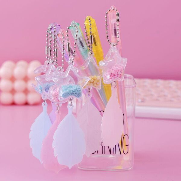 gel pens 36 pcs/lot kawaii star feather pendant pen cute 0.5mm black ink signature school writing supplies promotional gift
gel pens 36 pcs/lot kawaii star feather pendant pen cute 0.5mm black ink signature school writing supplies promotional gift