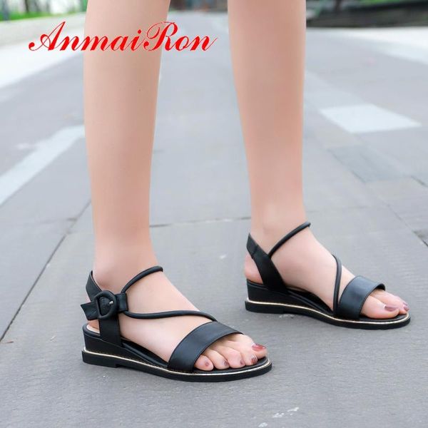 arrival genuine leather wedges shoes for women basic casual summer fashion solid sandals size 34-43 ly2317, Black
arrival genuine leather wedges shoes for women basic casual summer fashion solid sandals size 34-43 ly2317, Black