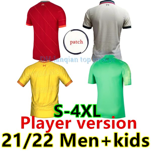 21 22 player version soccer jersey home red away goalkeeper green black thailand mohamed football shirts men+kids kit, Black;yellow
21 22 player version soccer jersey home red away goalkeeper green black thailand mohamed football shirts men+kids kit, Black;yellow