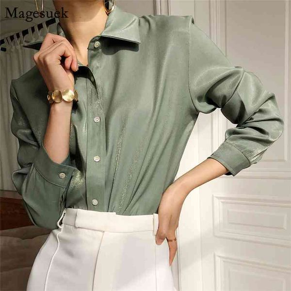 autumn plus size satin women shirt long sleeve cardigan blouse solid work wear loose slim s blouses blusas 10132 210512, White
autumn plus size satin women shirt long sleeve cardigan blouse solid work wear loose slim s blouses blusas 10132 210512, White