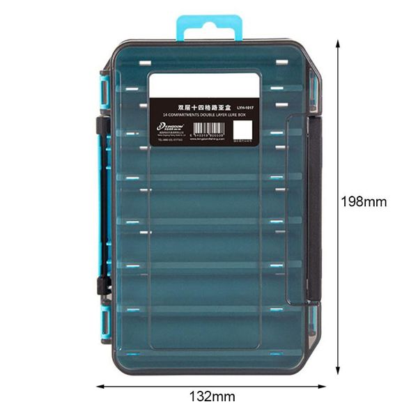 fishing accessories box double sided tackle case with 12 14 compartments for lure hook storage
fishing accessories box double sided tackle case with 12 14 compartments for lure hook storage