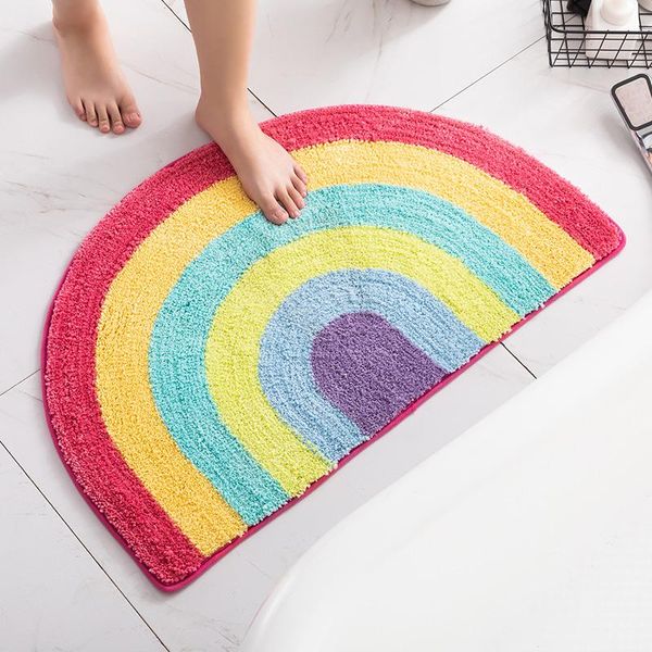 carpets flocking antiskid blanket in colorful stripe rainbow with abosrption and quik dry for bathroom entrance b1
carpets flocking antiskid blanket in colorful stripe rainbow with abosrption and quik dry for bathroom entrance b1